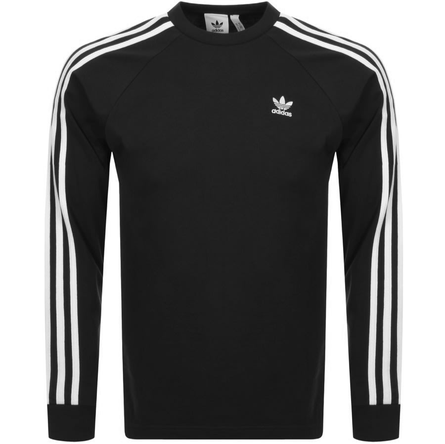 Alternative Image for Productadidas Originals Long Sleeve T Shirt Black1
